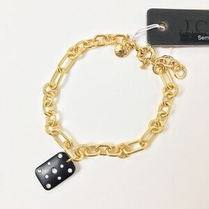 J. Crew Sparkle Domino Chain Bracelet